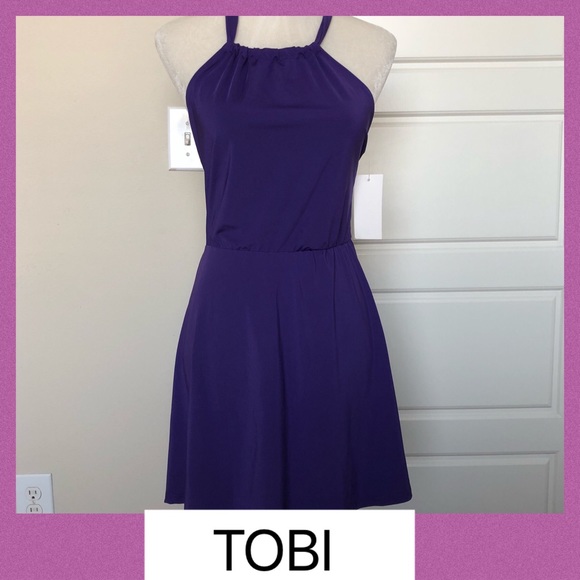 TOBI PURPLE DRESS SIZE S - Picture 1 of 7